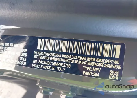 2021 Jeep Renegade Trailhawk 4X4 from USA, damaged, VIN ZACNJDC16MPN32798